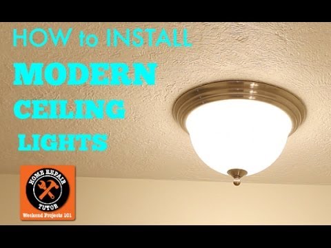 How to Attach a Lamp to the Ceiling