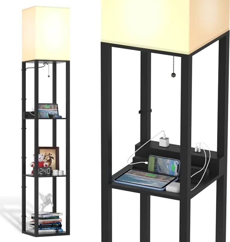 How to Build Threshold Floor Lamp With Shelves