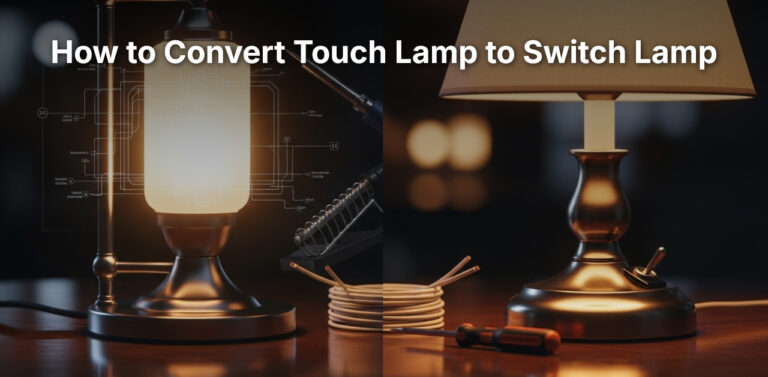how to convert touch lamp to switch lamp