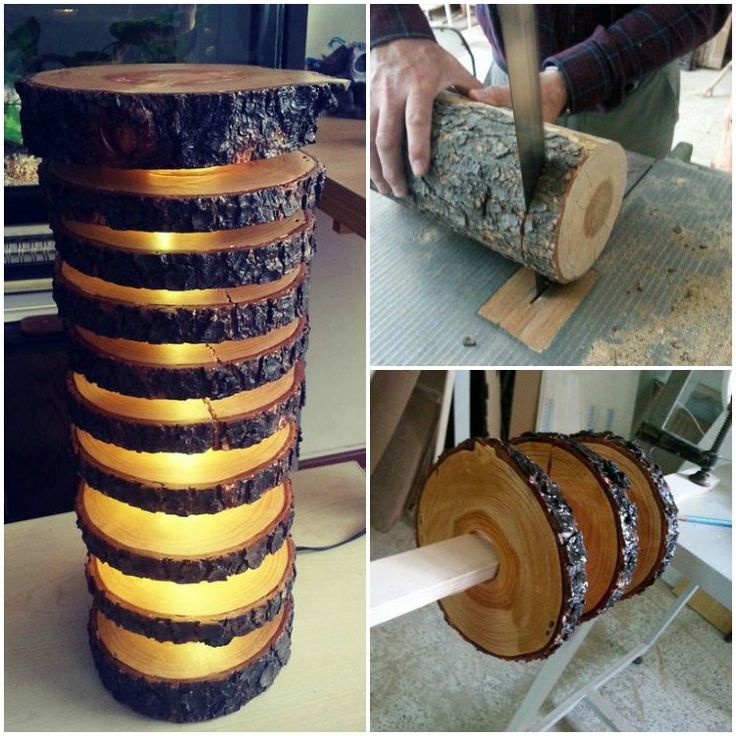 How to Make a Log Floor Lamp