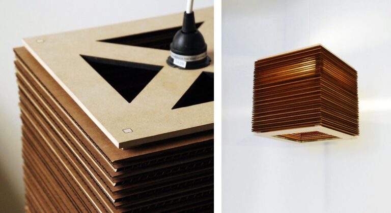 How to Make a Table Lamp With Cardboard