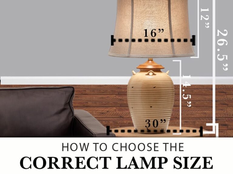 What Size Lamp for Console Table