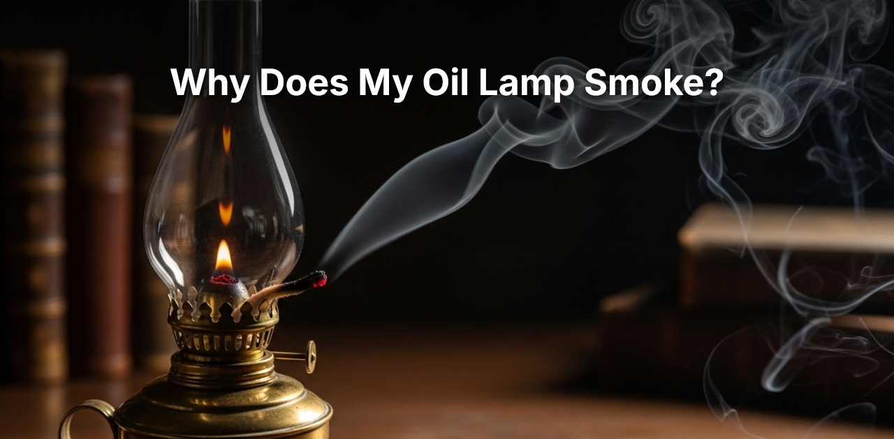 why does my oil lamp smoke