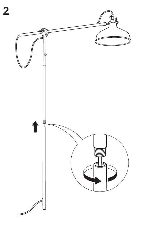 How to Disassemble Ikea Floor Lamp