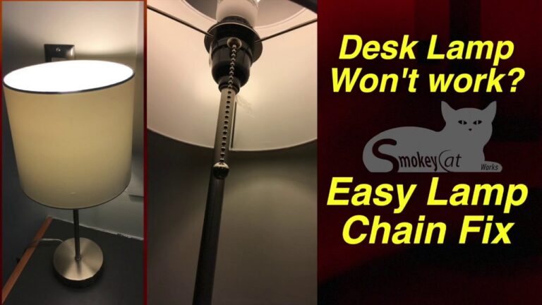 How to Fix a Pull Chain on a Table Lamp