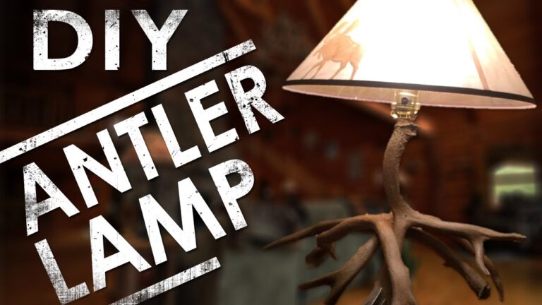How to Make a Deer Antler Table Lamp