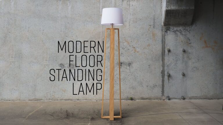 How to Make a Floor Lamp Stand