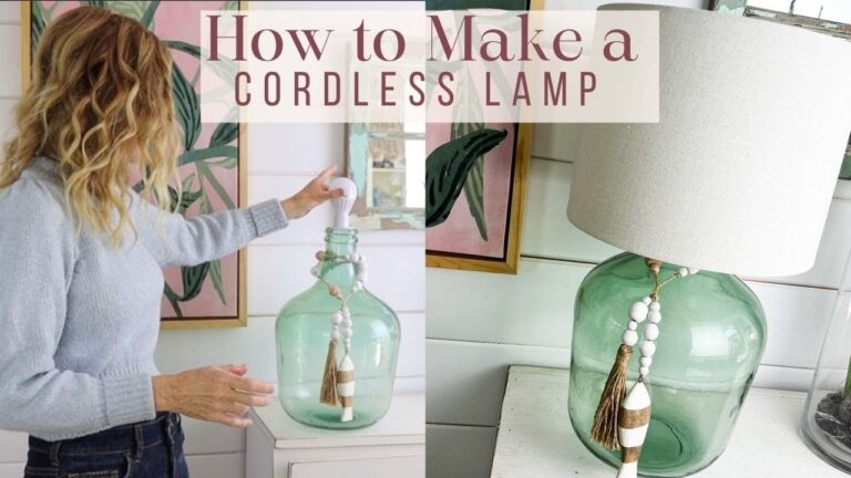 How to Make a Table Lamp Cordless