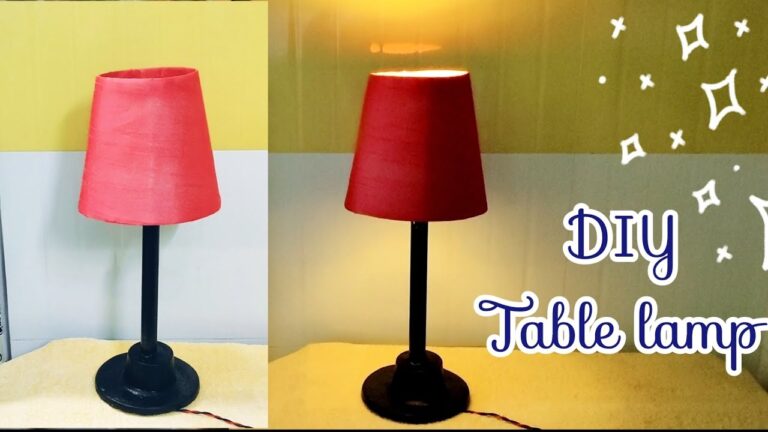 How to Make an Easy Table Lamp