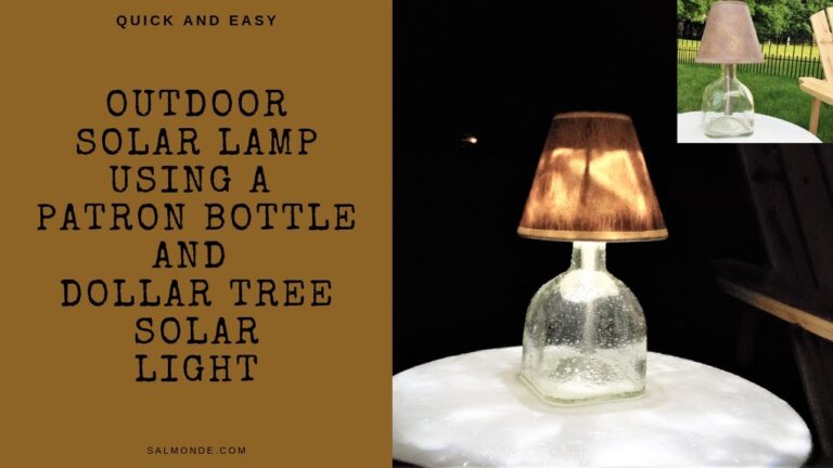 How to Make an Outdoor Table Lamp