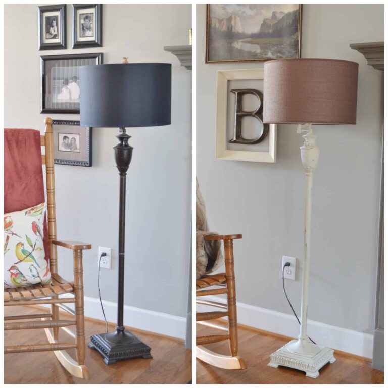 How to Refinish Old Metal Floor Lamp