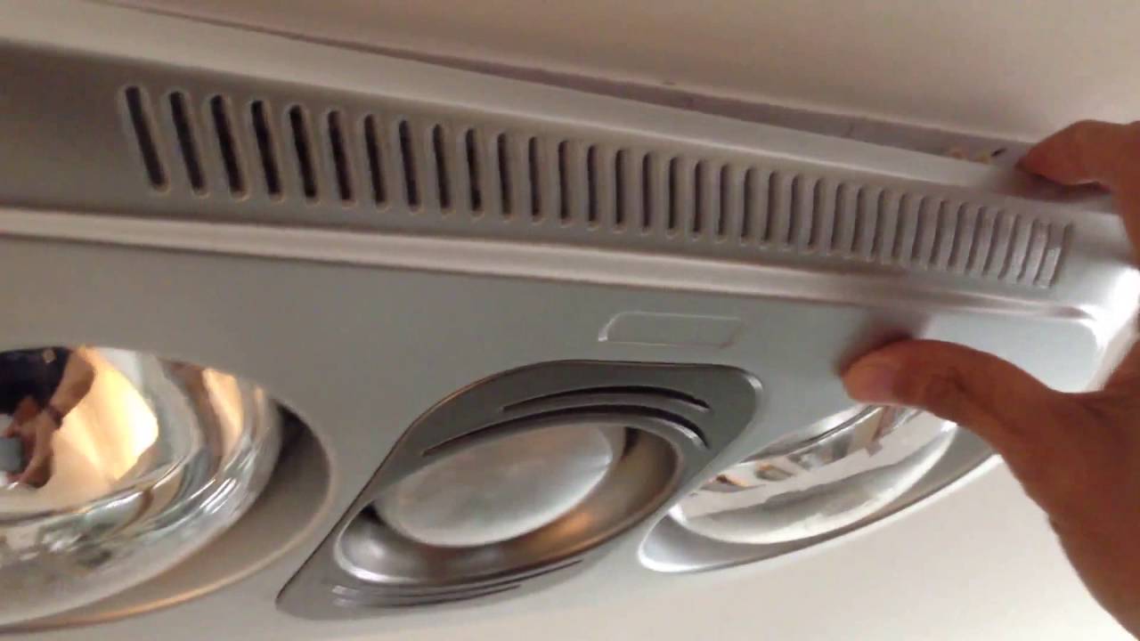 How to Remove Bathroom Heat Lamp Cover