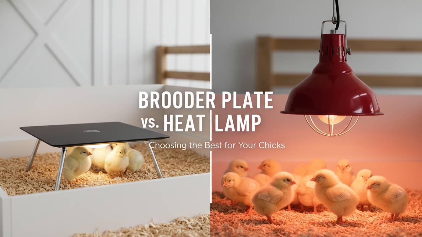 Brooder Plate vs. Heat Lamp
