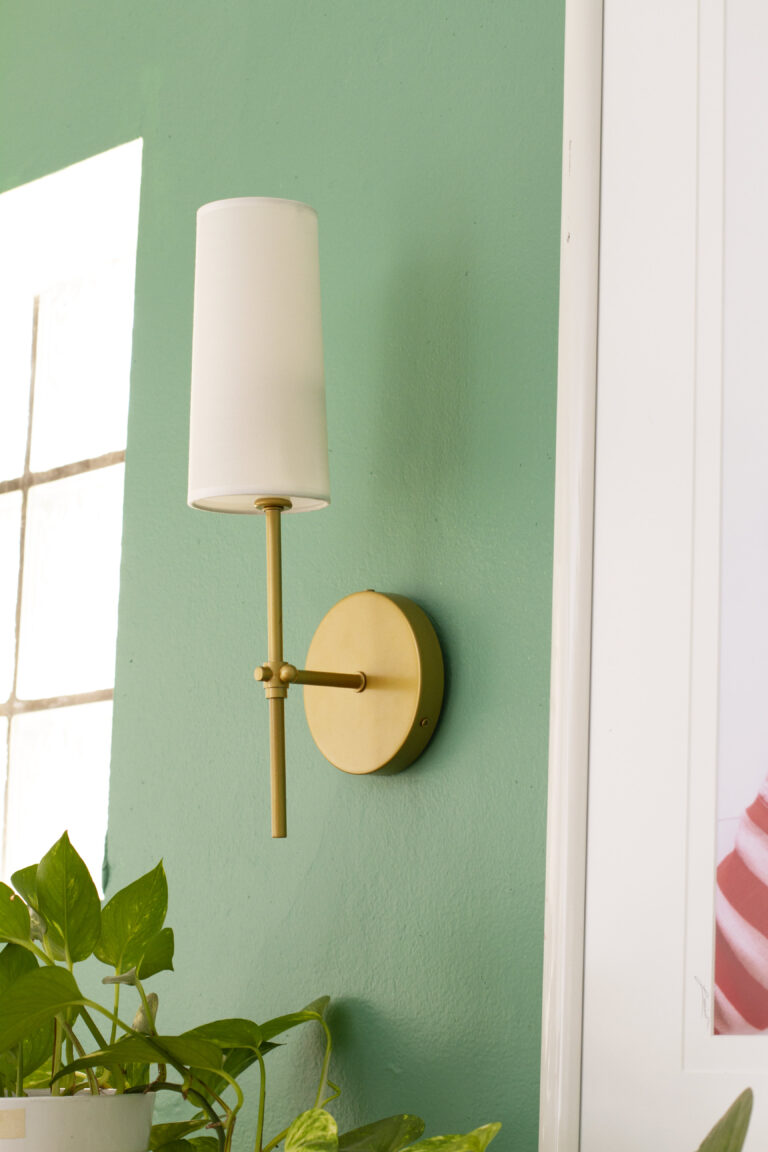 how to install wall lamp without drilling holes