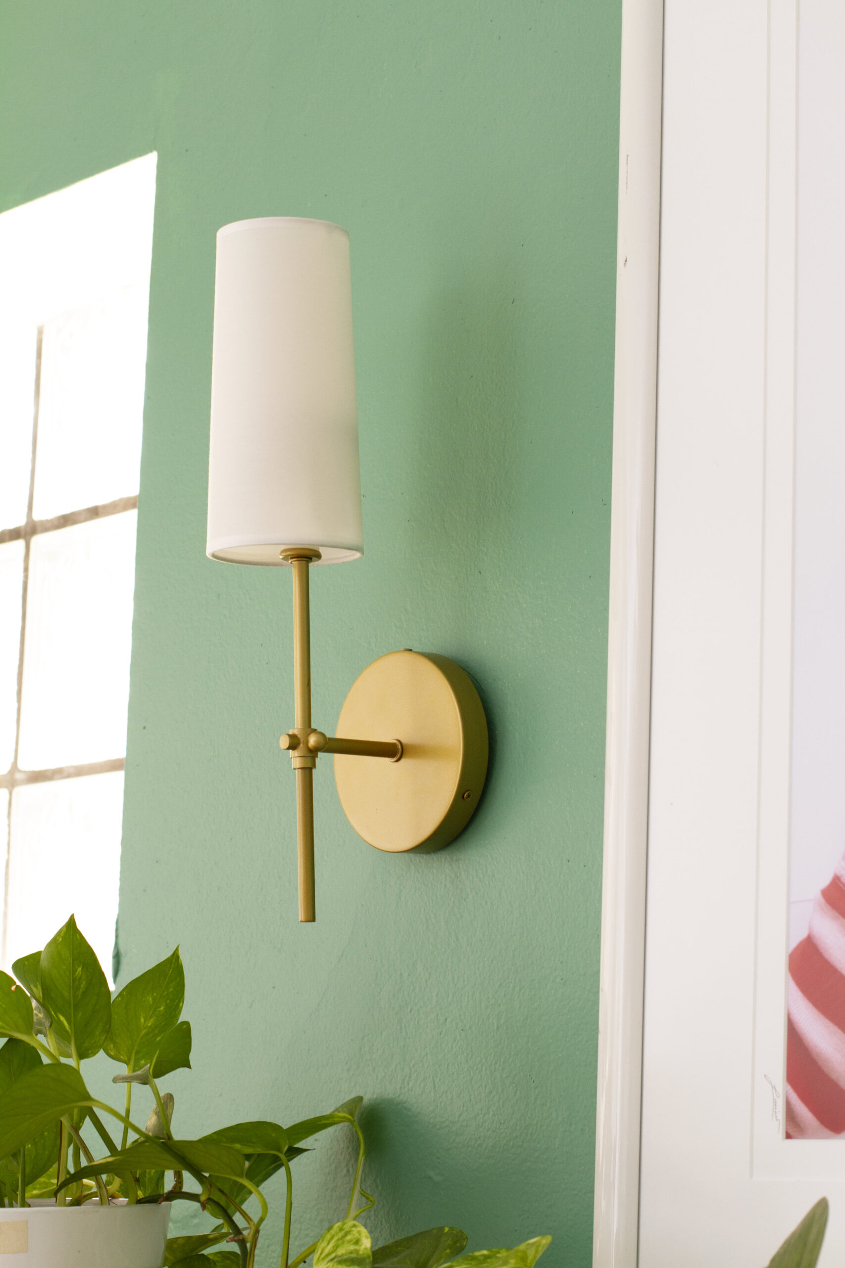 how to install wall lamp without drilling holes