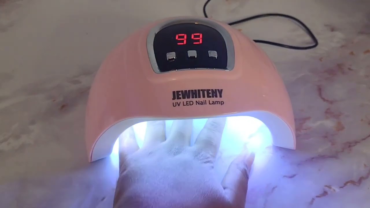 how to use jewhiteny nail lamp