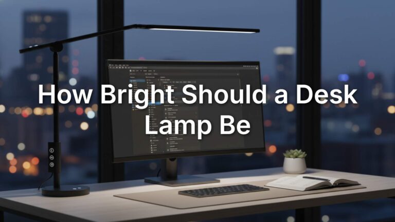 How Bright Should a Desk Lamp Be