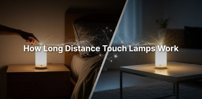 how long distance touch lamps work