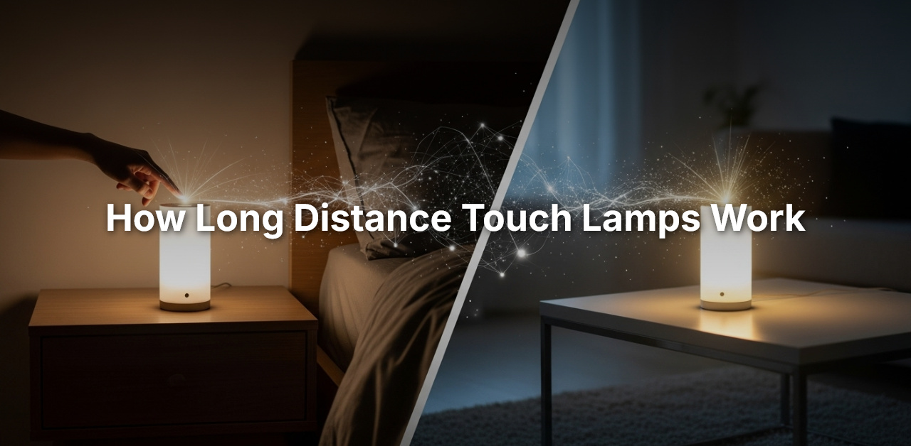 how long distance touch lamps work