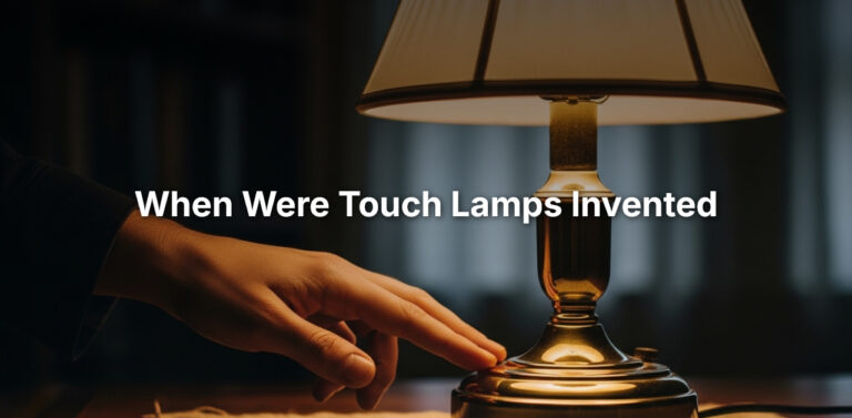 when were touch lamps invented