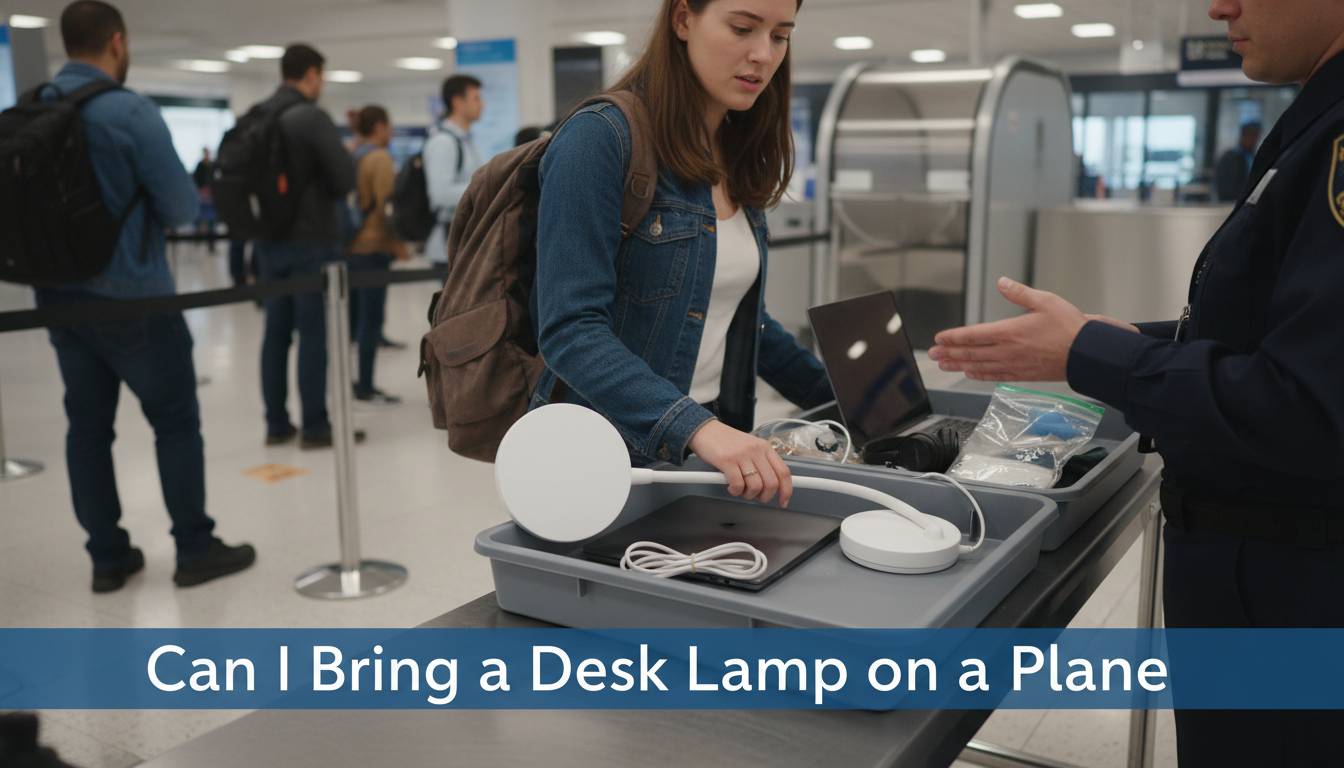Can I Bring a Desk Lamp on a Plane