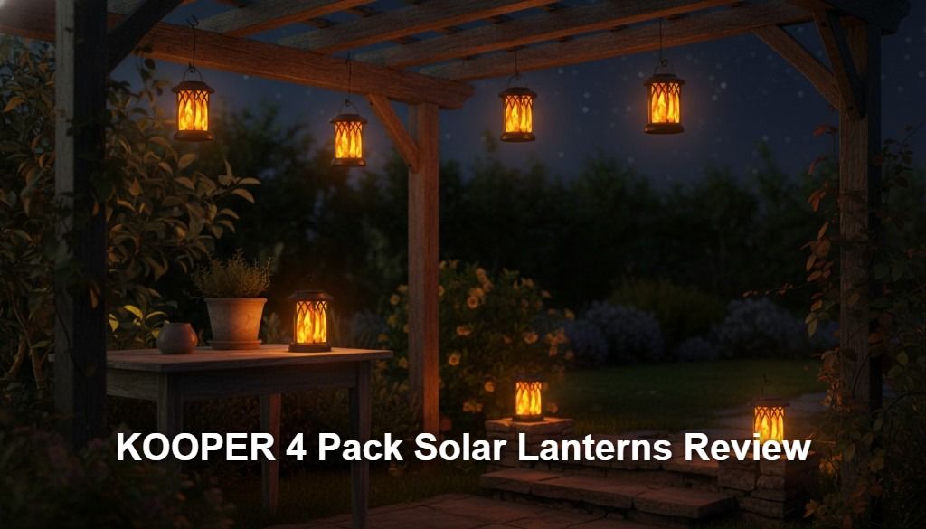KOOPER 4 Pack Solar Lanterns Review