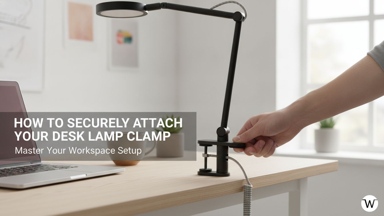 How To Securely Attach Your Desk Lamp Clamp