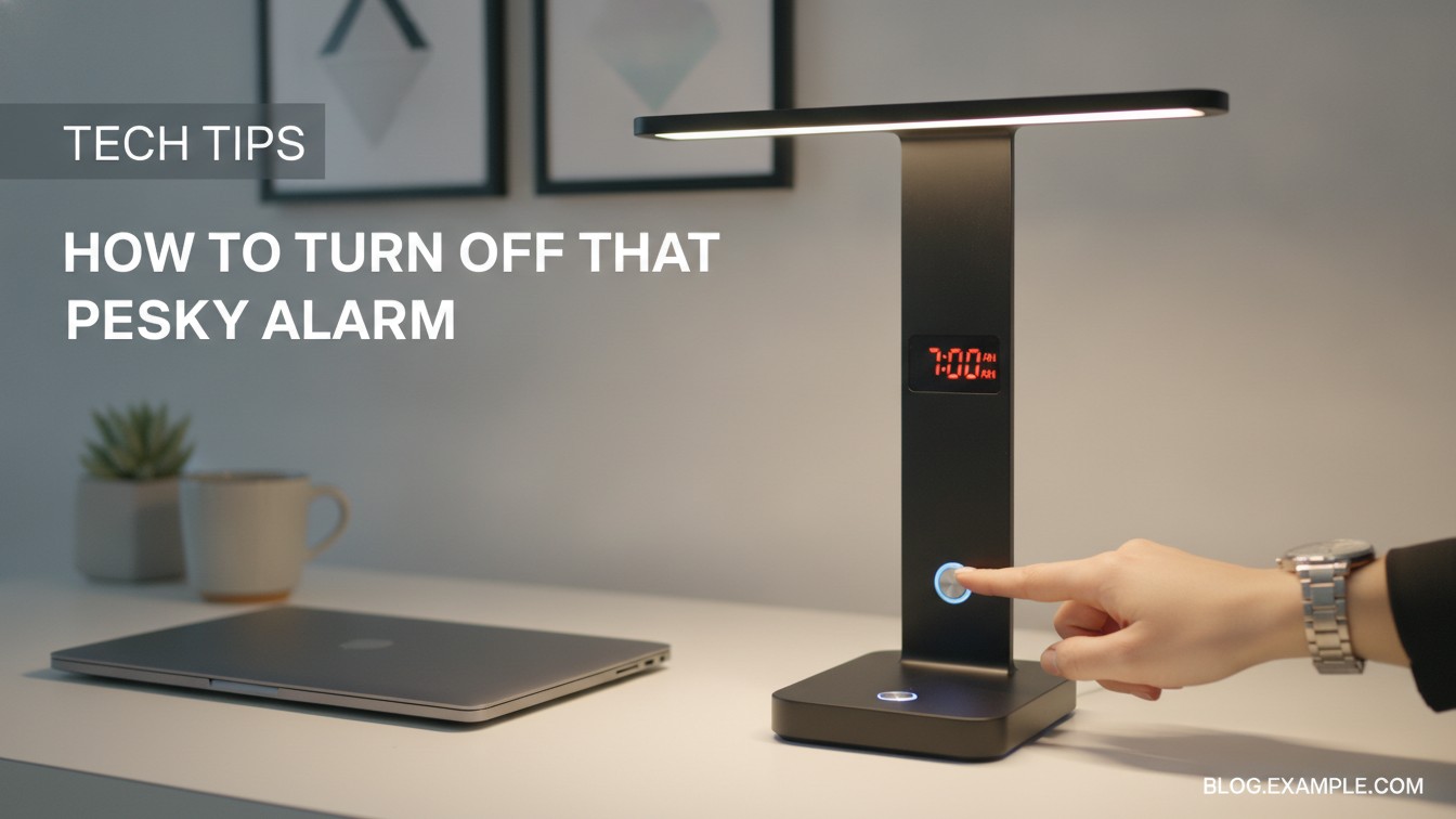 How to Turn Off That Pesky Alarm on Your Desk Lamp